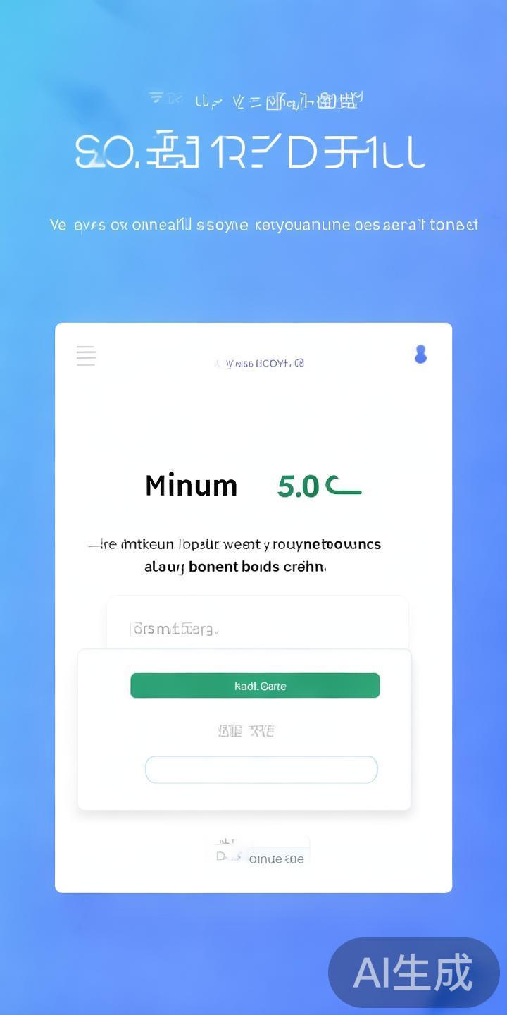 进行首次存款。部分平台要求新用户进行最低额度的存款